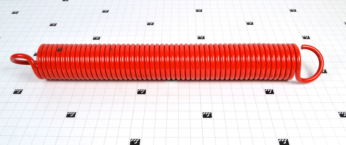 116951 - Extension Spring 29 1/4" OAL 3 1/2" OD 54 Coils .437 wire Red
