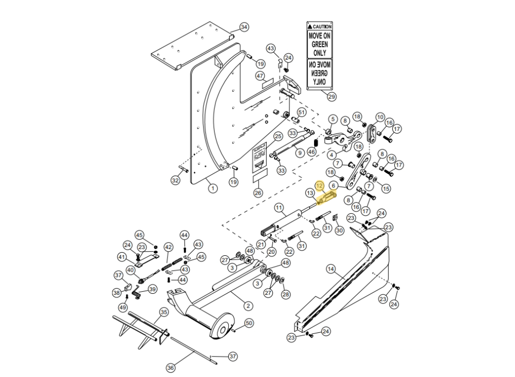 Star 4 Truk Stop Vehicle Restraint Replacement Parts (For Serial Number 10219276 and Higher)