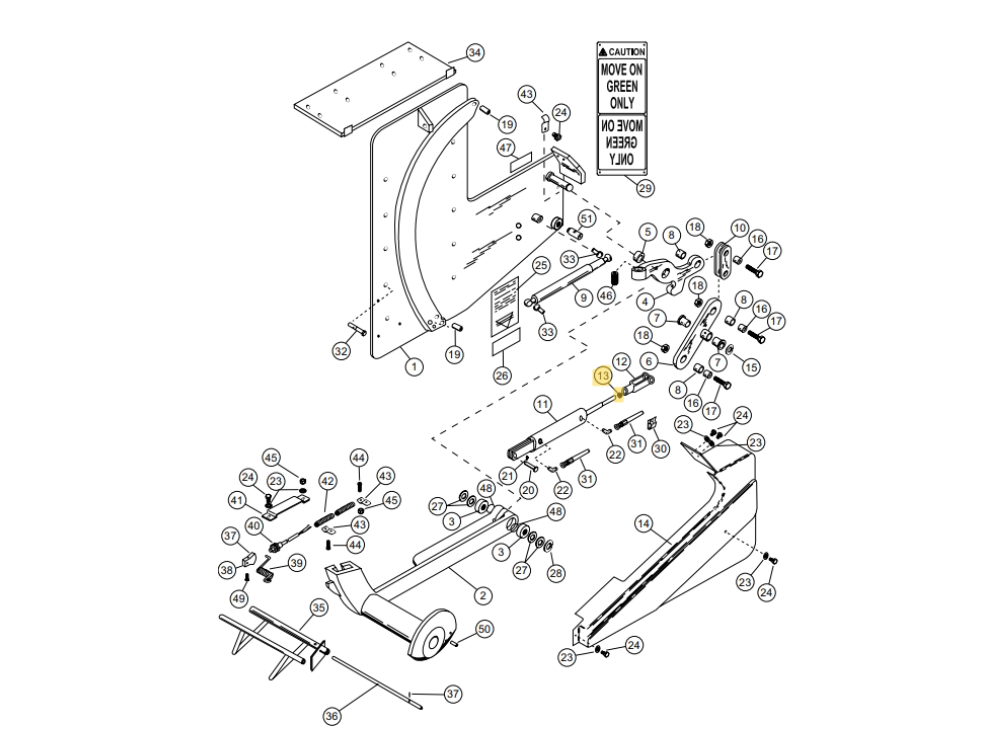 Star 4 Truk Stop Vehicle Restraint Replacement Parts (For Serial Number 10219276 and Higher)