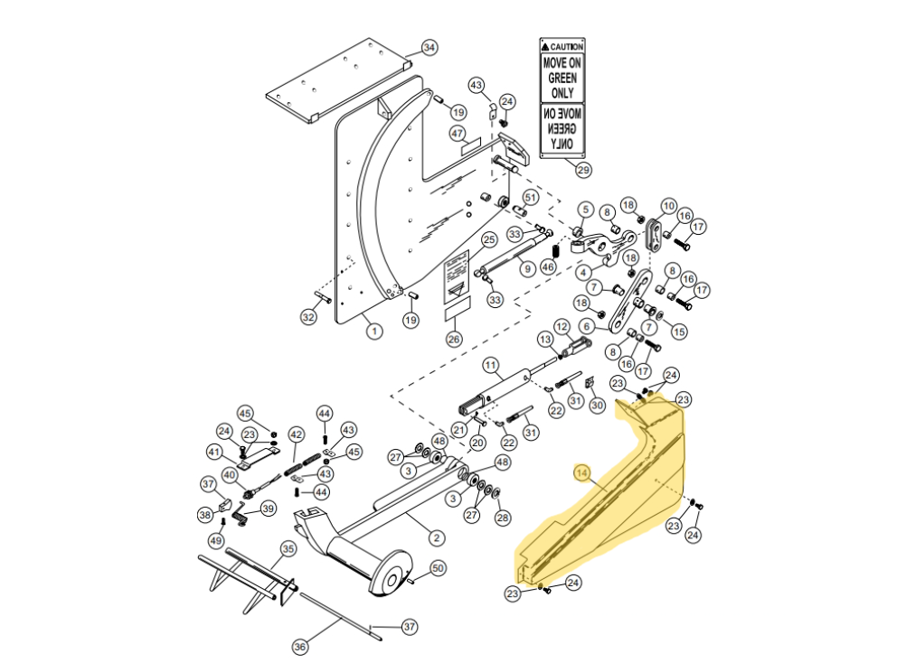 Star 4 Truk Stop Vehicle Restraint Replacement Parts (For Serial Number 10219276 and Higher)