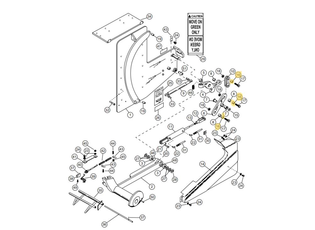 Star 4 Truk Stop Vehicle Restraint Replacement Parts (For Serial Number 10219276 and Higher)