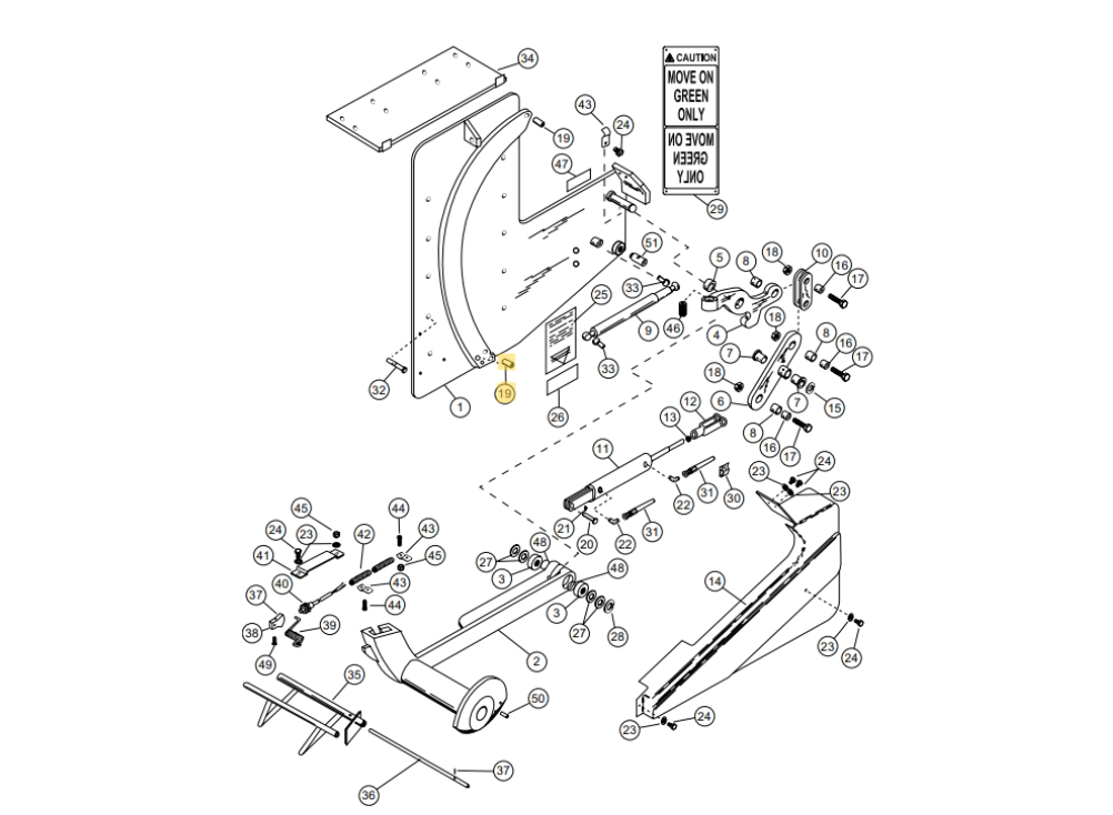 Star 4 Truk Stop Vehicle Restraint Replacement Parts (For Serial Number 10219276 and Higher)