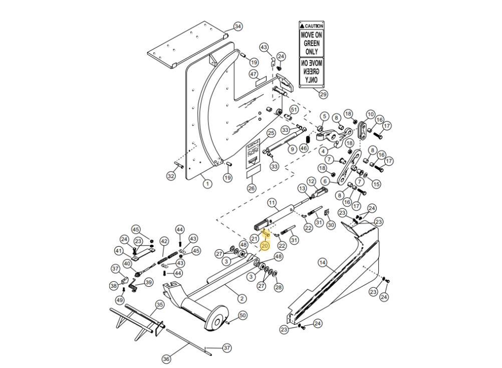 Star 4 Truk Stop Vehicle Restraint Replacement Parts (For Serial Number 10219276 and Higher)