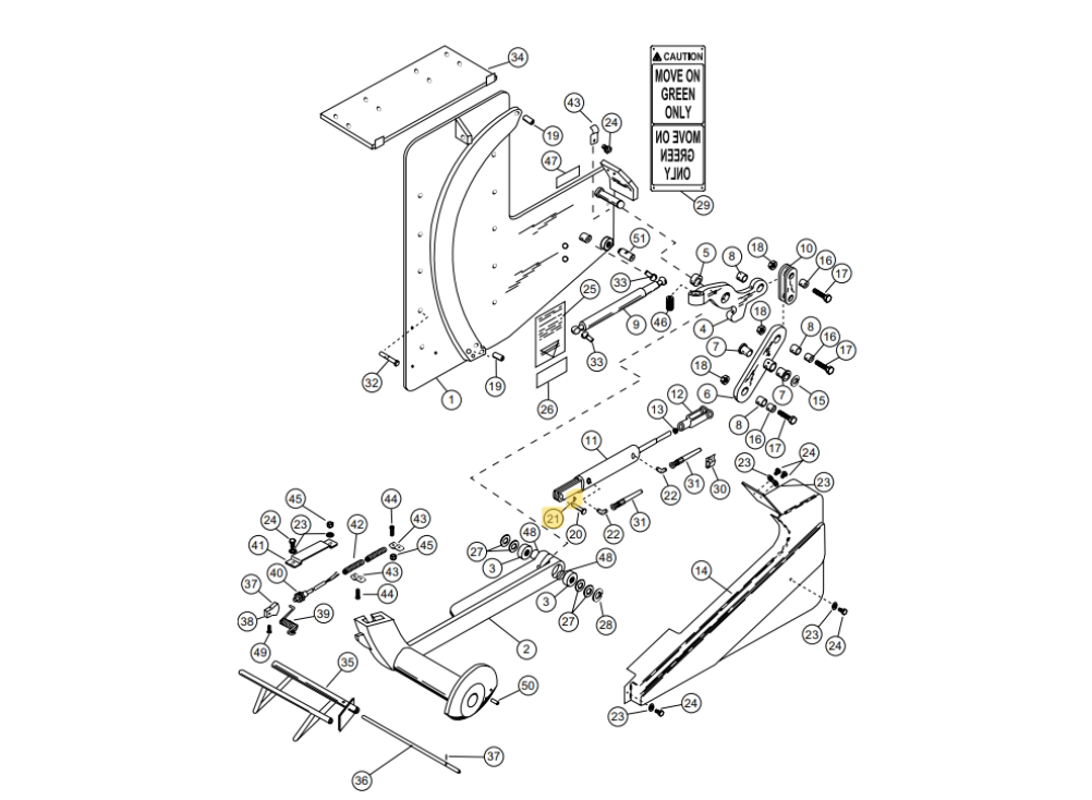 Star 4 Truk Stop Vehicle Restraint Replacement Parts (For Serial Number 10219276 and Higher)