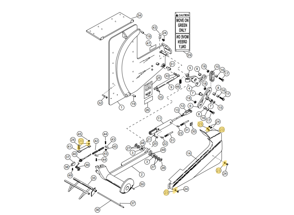 Star 4 Truk Stop Vehicle Restraint Replacement Parts (For Serial Number 10219276 and Higher)