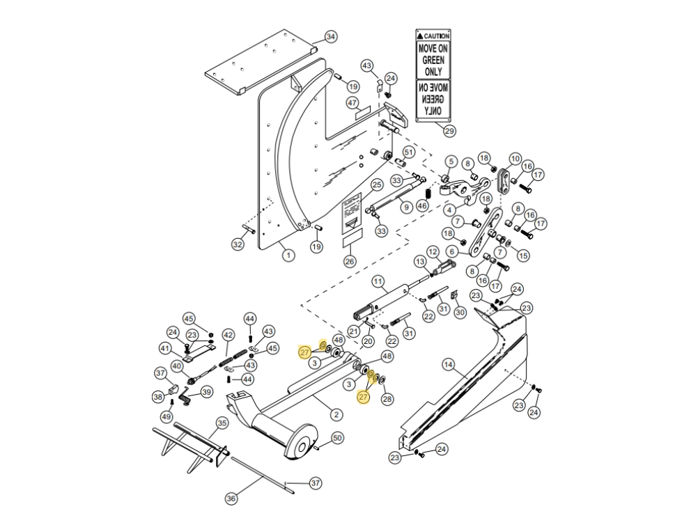Star 4 Truk Stop Vehicle Restraint Replacement Parts (For Serial Number 10219276 and Higher)