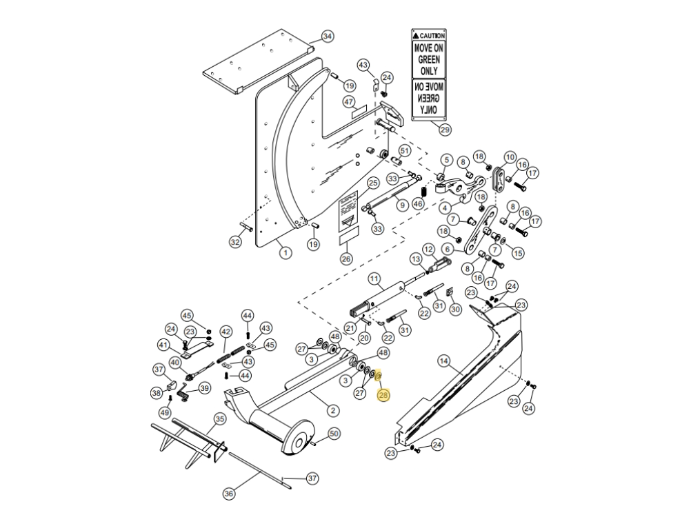 Star 4 Truk Stop Vehicle Restraint Replacement Parts (For Serial Number 10219276 and Higher)