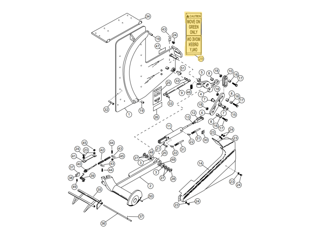 Star 4 Truk Stop Vehicle Restraint Replacement Parts (For Serial Number 10219276 and Higher)