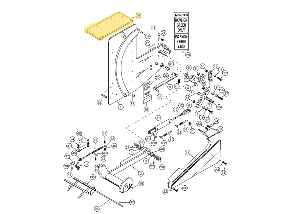 Star 4 Truk Stop Vehicle Restraint Replacement Parts (For Serial Number 10219276 and Higher)