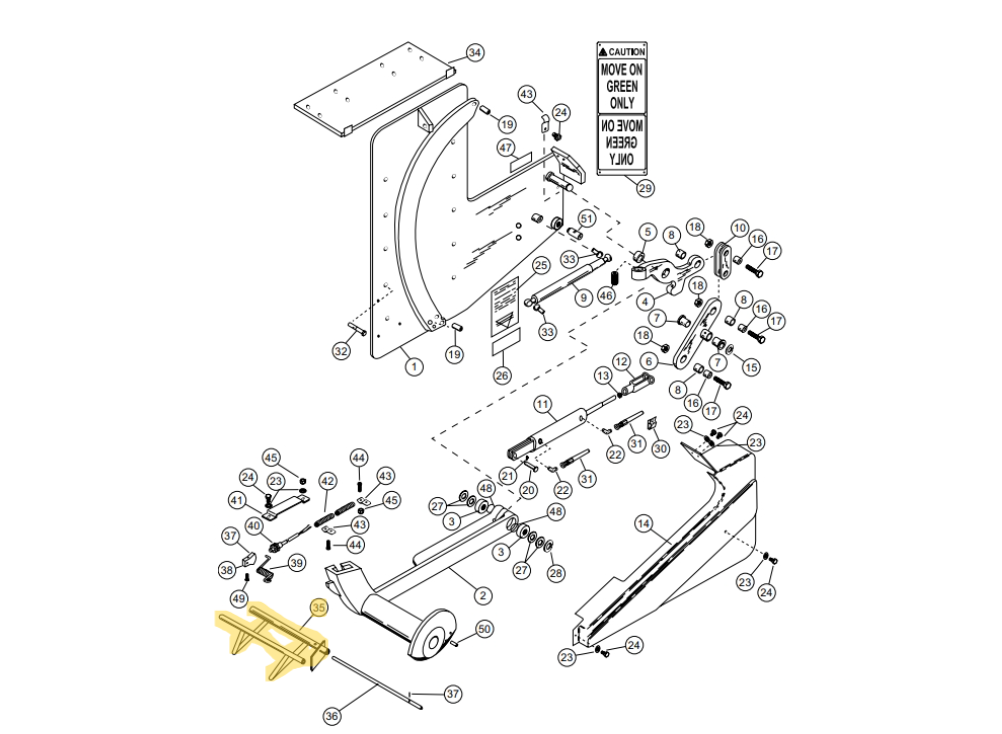 Star 4 Truk Stop Vehicle Restraint Replacement Parts (For Serial Number 10219276 and Higher)