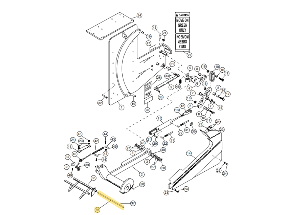 Star 4 Truk Stop Vehicle Restraint Replacement Parts (For Serial Number 10219276 and Higher)