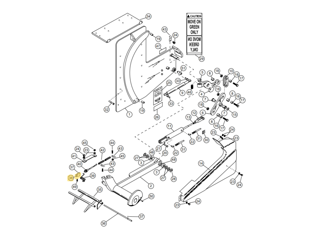 Star 4 Truk Stop Vehicle Restraint Replacement Parts (For Serial Number 10219276 and Higher)