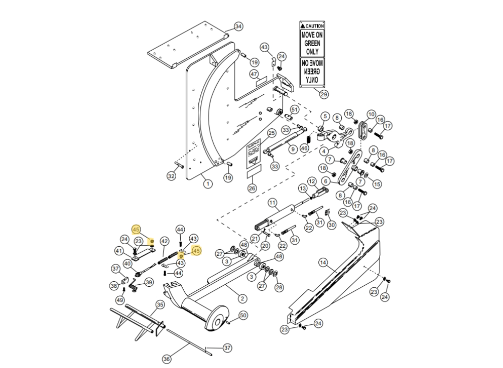 Star 4 Truk Stop Vehicle Restraint Replacement Parts (For Serial Number 10219276 and Higher)