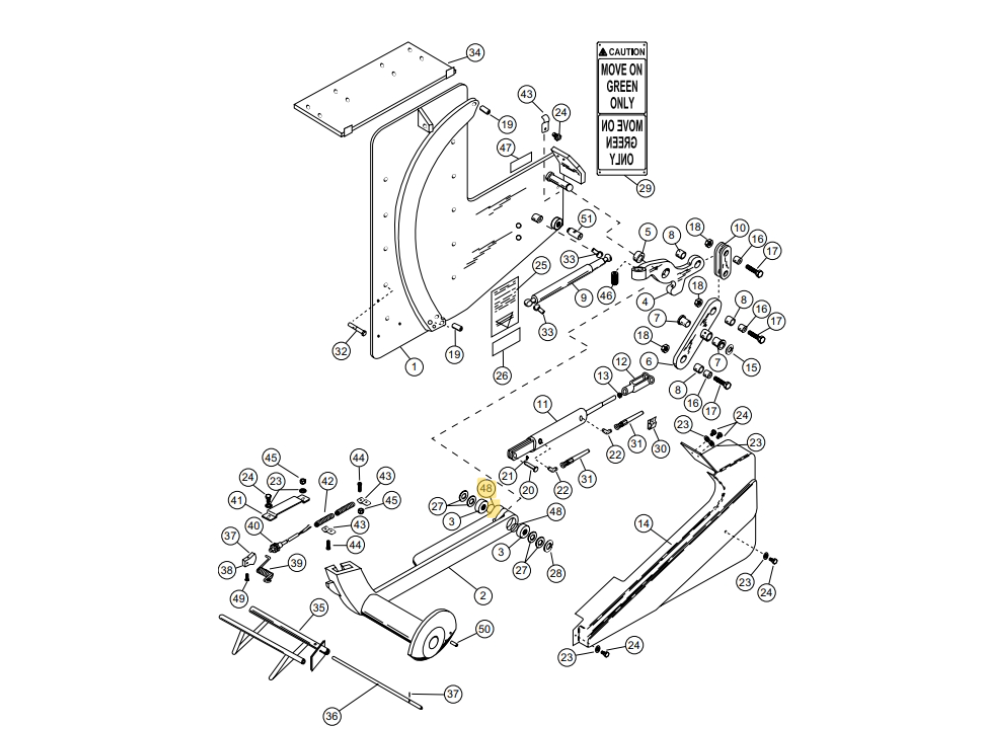 Star 4 Truk Stop Vehicle Restraint Replacement Parts (For Serial Number 10219276 and Higher)