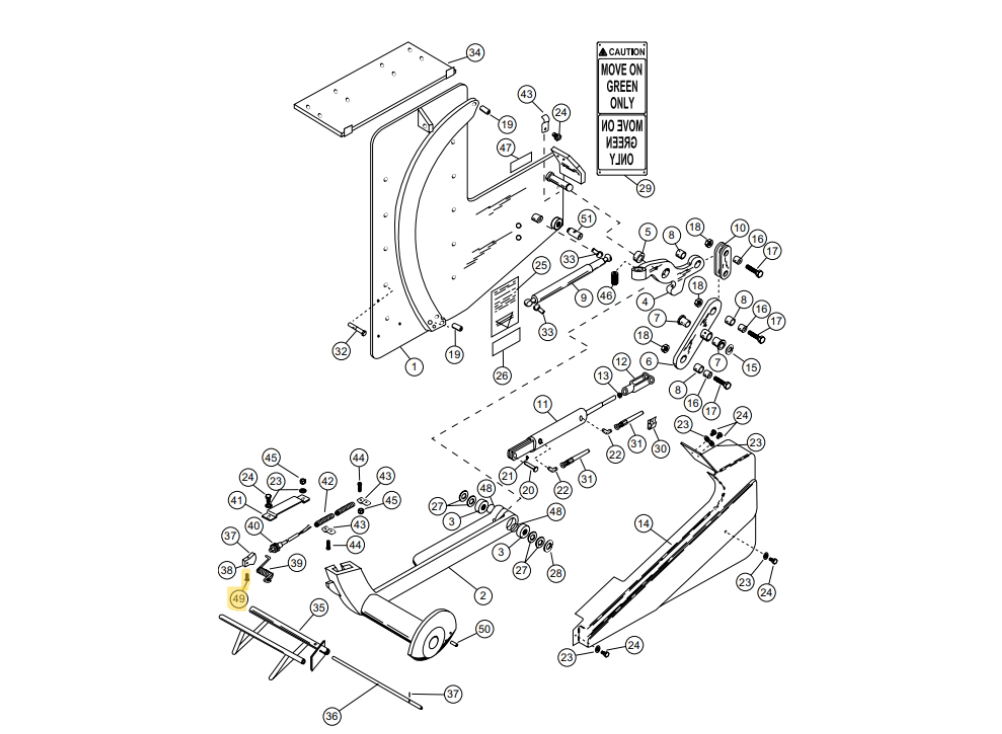 Star 4 Truk Stop Vehicle Restraint Replacement Parts (For Serial Number 10219276 and Higher)