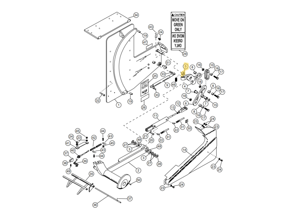 Star 4 Truk Stop Vehicle Restraint Replacement Parts (For Serial Number 10219276 and Higher)