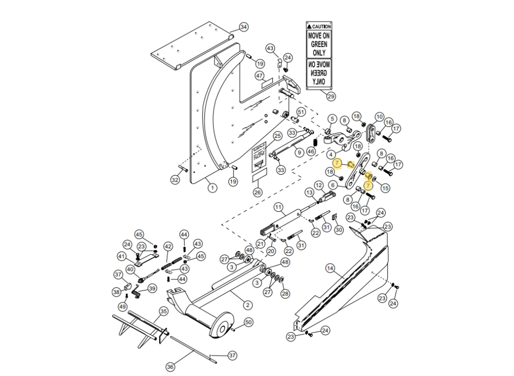 Star 4 Truk Stop Vehicle Restraint Replacement Parts (For Serial Number 10219276 and Higher)