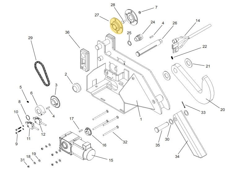 APS 2000 Vehicle Restraint Carriage Parts - APS Resource/Serco