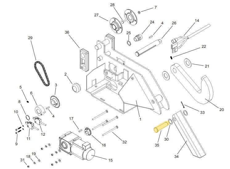 APS 2000 Vehicle Restraint Carriage Parts - APS Resource/Serco