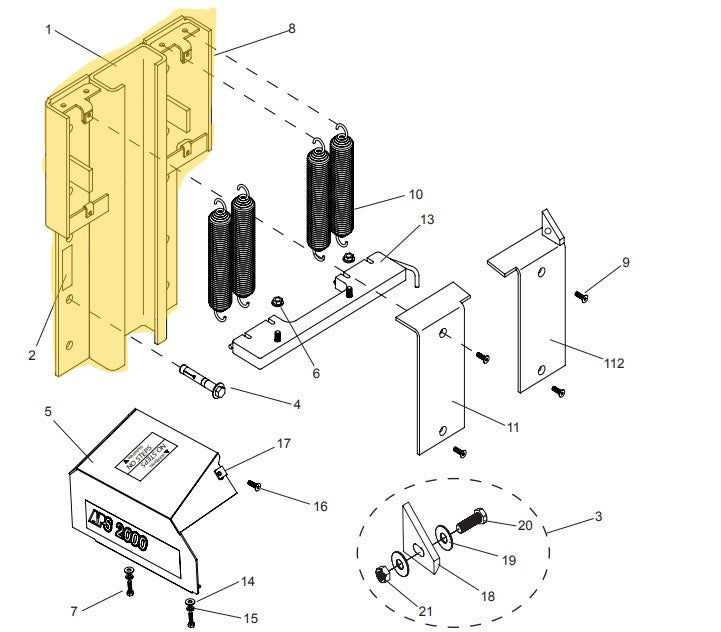 APS 2000 Vehicle Restraint Mounting Parts - APS Resource/Serco