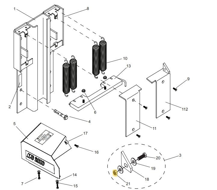 APS 2000 Vehicle Restraint Mounting Parts - APS Resource/Serco