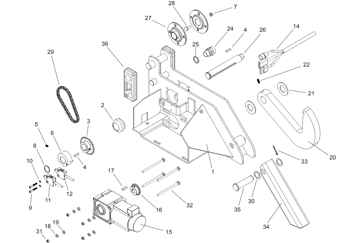 APS 2000 Vehicle Restraint Carriage Parts - APS Resource/Serco