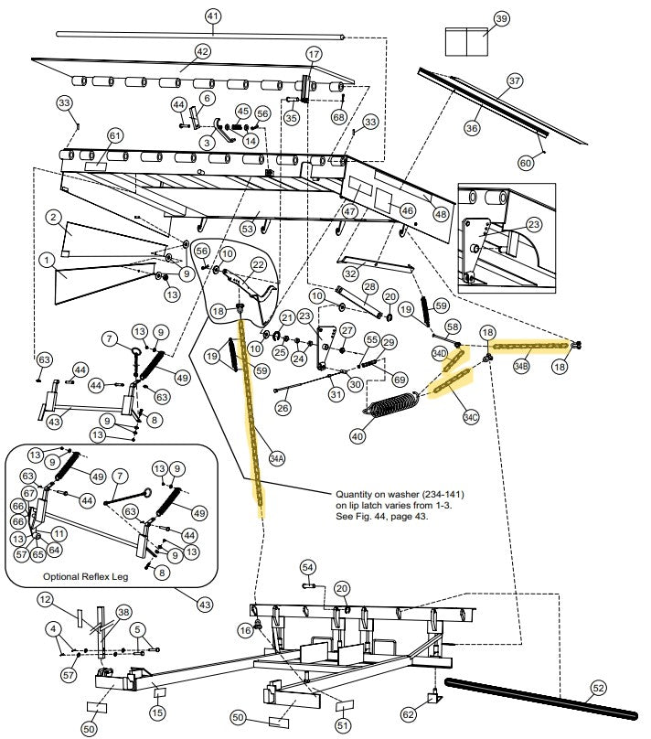 Serco Air Powered Dock Leveler AB 1000 Spare Parts