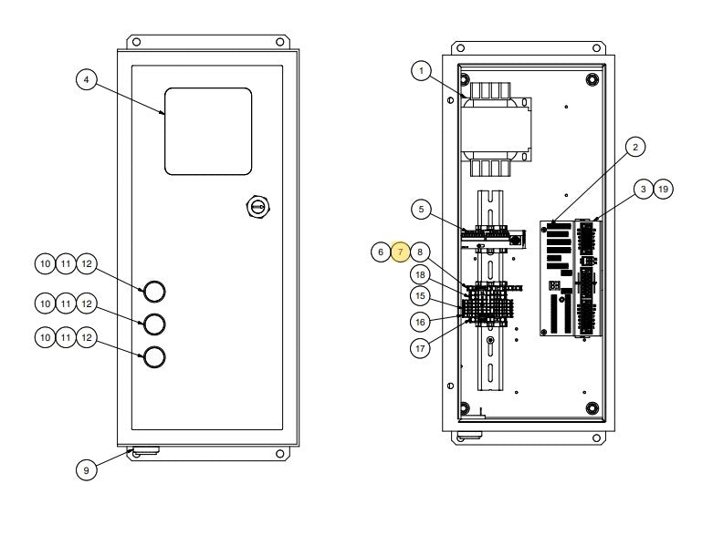 Star 4 LA Truk Stop Control Panel Replacement Parts (For Serial Number 61627800 and Higher)