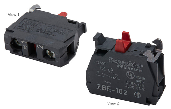 SE632229 - CONTACT BLOCK, N/C, SCREW CLAMP