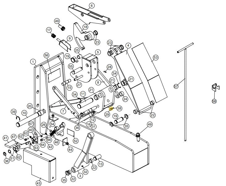 SL 10, 20, and 40 Manual Vehicle Restraints Spare Parts