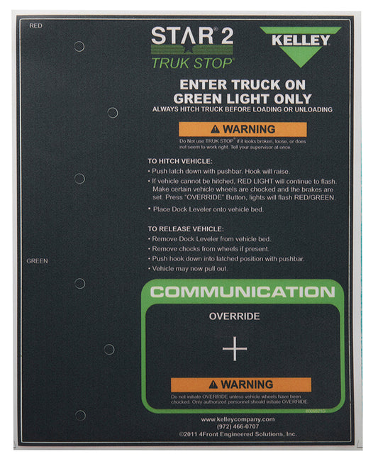 6009521 - DECAL, STAR2 CONTROL