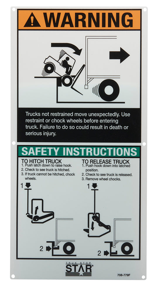 708779 - WARNING SIGN, DOCK INFO "TSD"