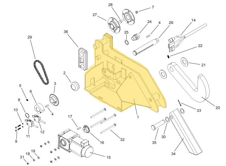 APS 2000 Vehicle Restraint Carriage Parts - APS Resource/Serco