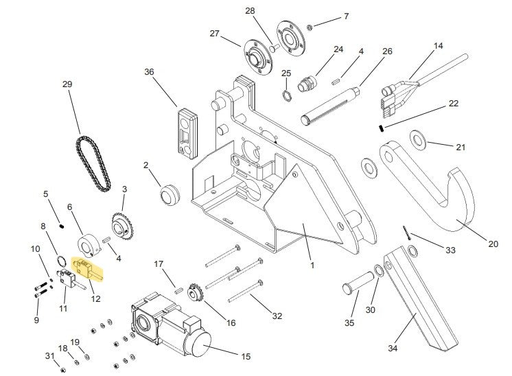 APS 2000 Vehicle Restraint Carriage Parts - APS Resource/Serco