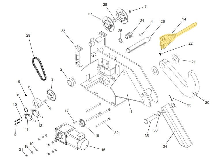 APS 2000 Vehicle Restraint Carriage Parts - APS Resource/Serco