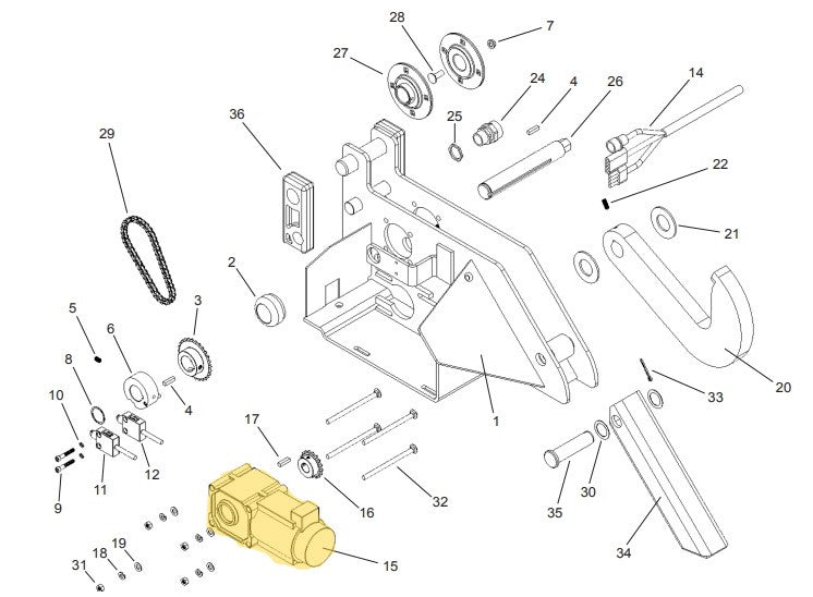 APS 2000 Vehicle Restraint Carriage Parts - APS Resource/Serco