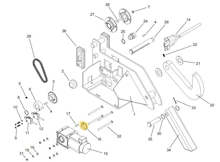 APS 2000 Vehicle Restraint Carriage Parts - APS Resource/Serco
