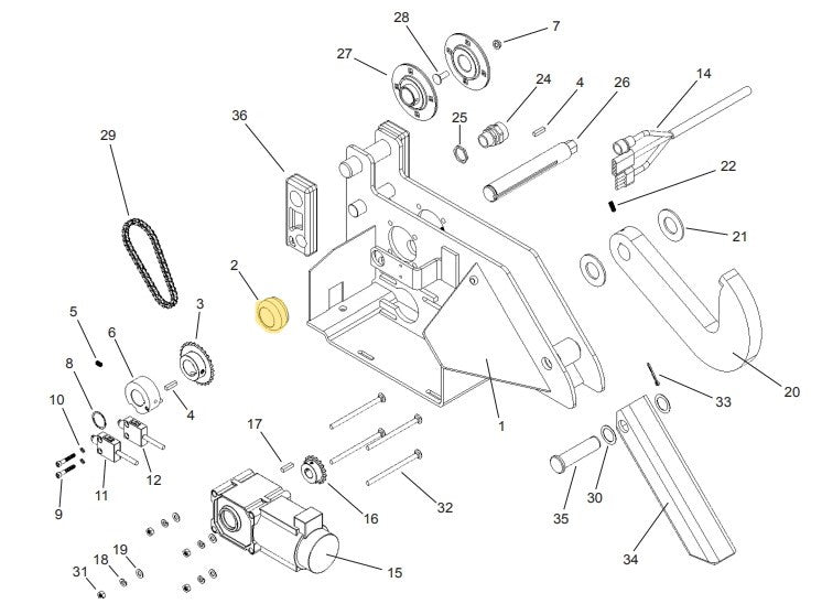 APS 2000 Vehicle Restraint Carriage Parts - APS Resource/Serco