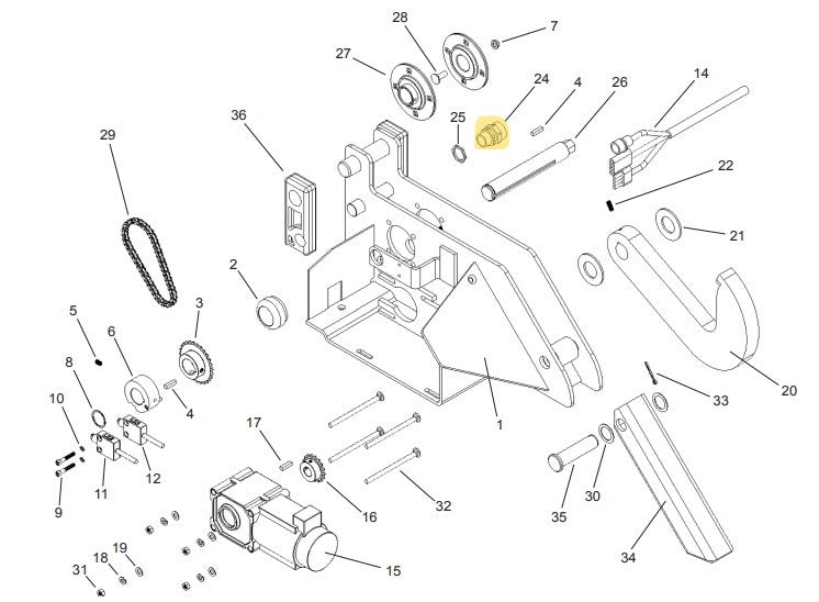 APS 2000 Vehicle Restraint Carriage Parts - APS Resource/Serco