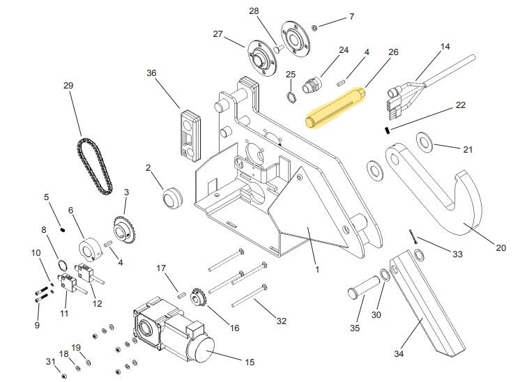 APS 2000 Vehicle Restraint Carriage Parts - APS Resource/Serco