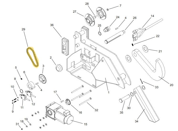 APS 2000 Vehicle Restraint Carriage Parts - APS Resource/Serco