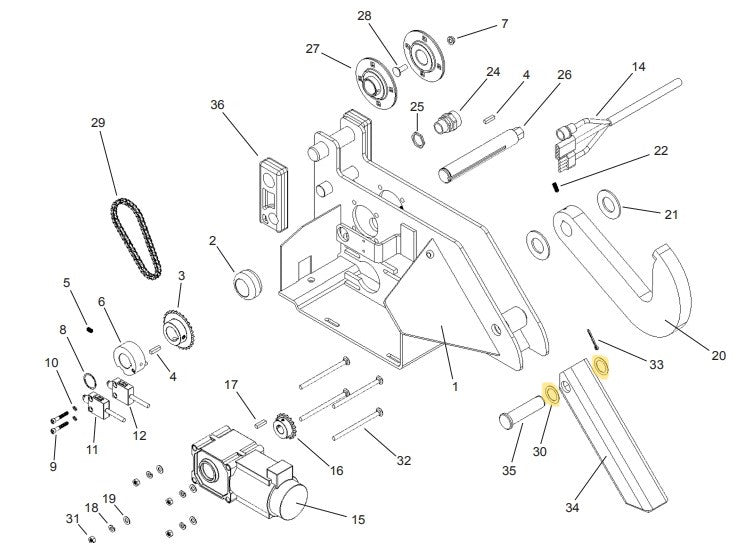 APS 2000 Vehicle Restraint Carriage Parts - APS Resource/Serco