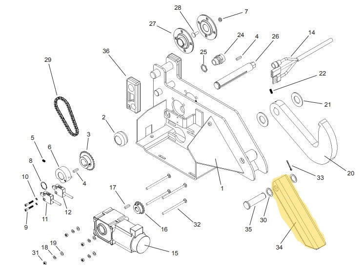 APS 2000 Vehicle Restraint Carriage Parts - APS Resource/Serco