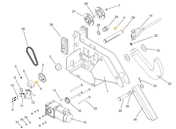 APS 2000 Vehicle Restraint Carriage Parts - APS Resource/Serco