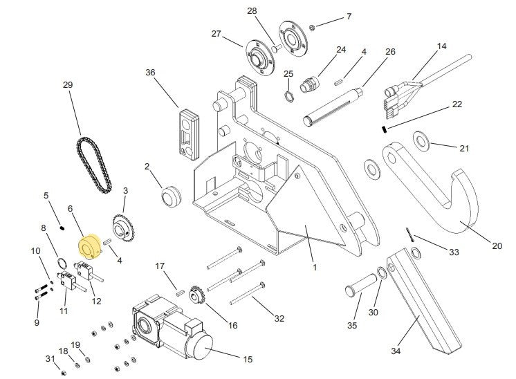 APS 2000 Vehicle Restraint Carriage Parts - APS Resource/Serco