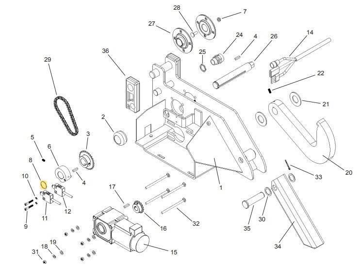 APS 2000 Vehicle Restraint Carriage Parts - APS Resource/Serco