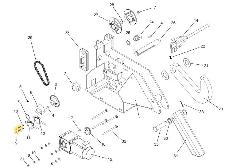 APS 2000 Vehicle Restraint Carriage Parts - APS Resource/Serco