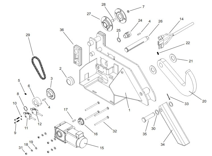 APS 2000 Vehicle Restraint Carriage Parts - APS Resource/Serco