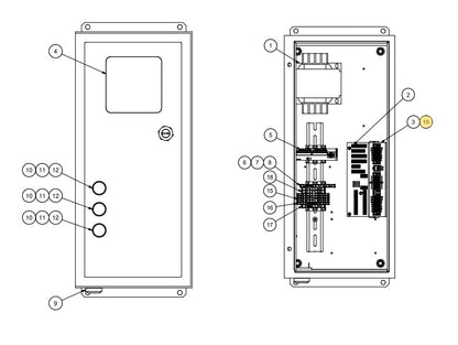 Star 4 LA Truk Stop Control Panel Replacement Parts (For Serial Number 61627800 and Higher)