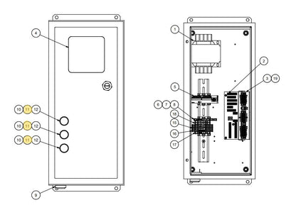 Star 4 LA Truk Stop Control Panel Replacement Parts (For Serial Number 61627800 and Higher)